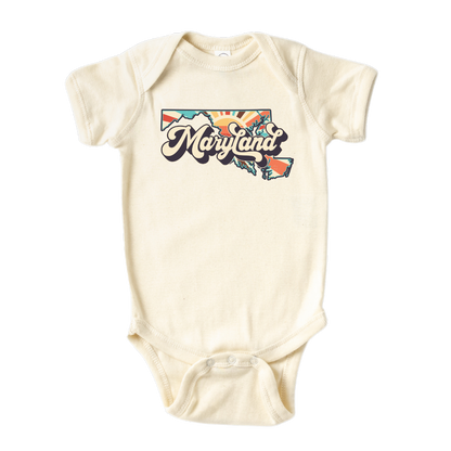 Maryland Baby Onesie® Maryland State Shirt for Kids Tshirt Maryland Bodysuit for Baby Gift