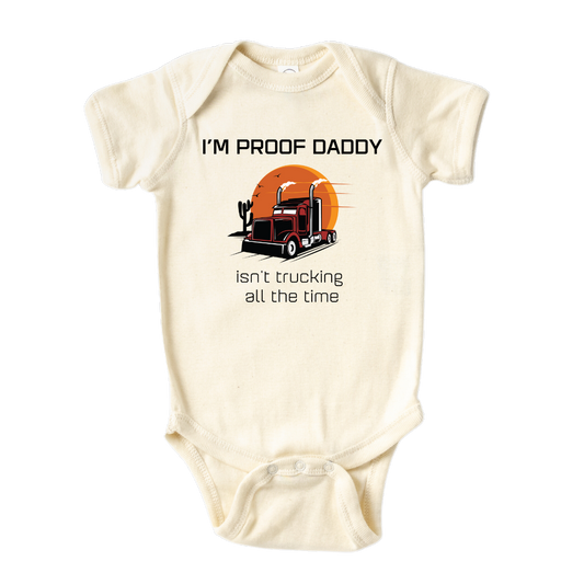 Kids Shirt Baby Onesie® Trucking Cute Baby Clothes for Baby Outfit Newborn Gift for Dad