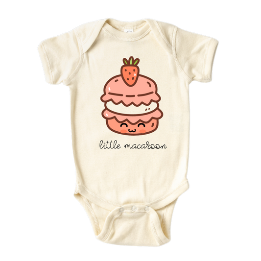 Macaroon Tshirt Baby Onesie® Little Macaroon Baby Bodysuit Newborn Outfit Baby Shower