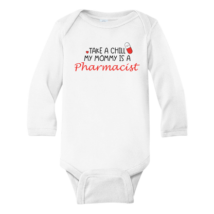 Baby Onesie® Take A Chill Pill Pharmacist Mommy Cute Infant Clothing for Baby Shower Gift