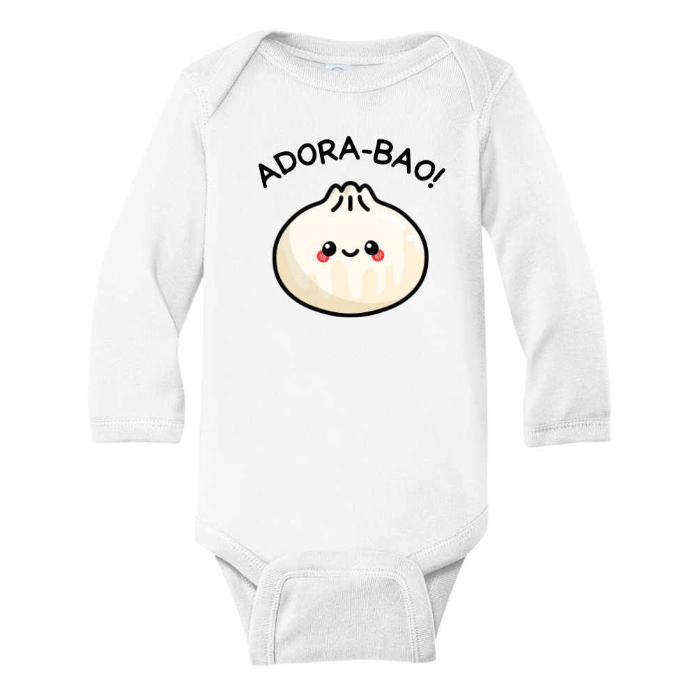 A kids' t-shirt with a lovable graphic of a cute bun and the text 'Adorabao.' The design captures the essence of irresistible charm and showcases the wearer's adorable nature. It's a whimsical and stylish tee that brings a smile to everyone's face.