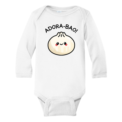 A kids' t-shirt with a lovable graphic of a cute bun and the text 'Adorabao.' The design captures the essence of irresistible charm and showcases the wearer's adorable nature. It's a whimsical and stylish tee that brings a smile to everyone's face.