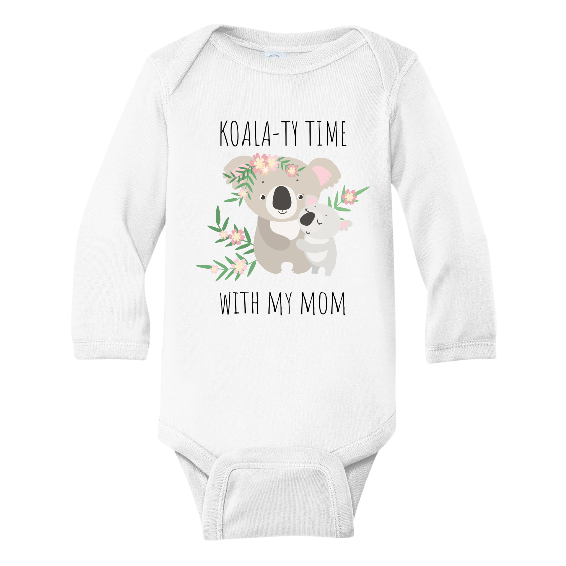 Cute Baby Onesie® Koala-ty Time with My Mom Shirt Baby Clothes Unisex Baby Announcement Gift for Mom