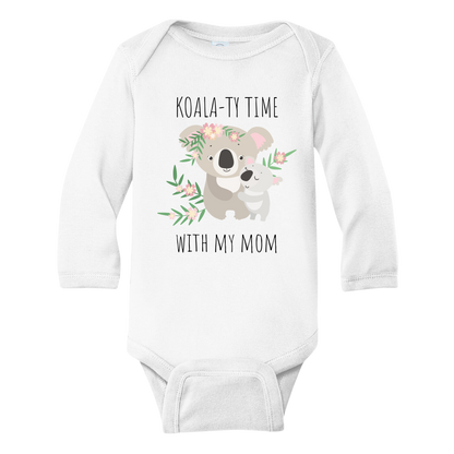 Cute Baby Onesie® Koala-ty Time with My Mom Shirt Baby Clothes Unisex Baby Announcement Gift for Mom