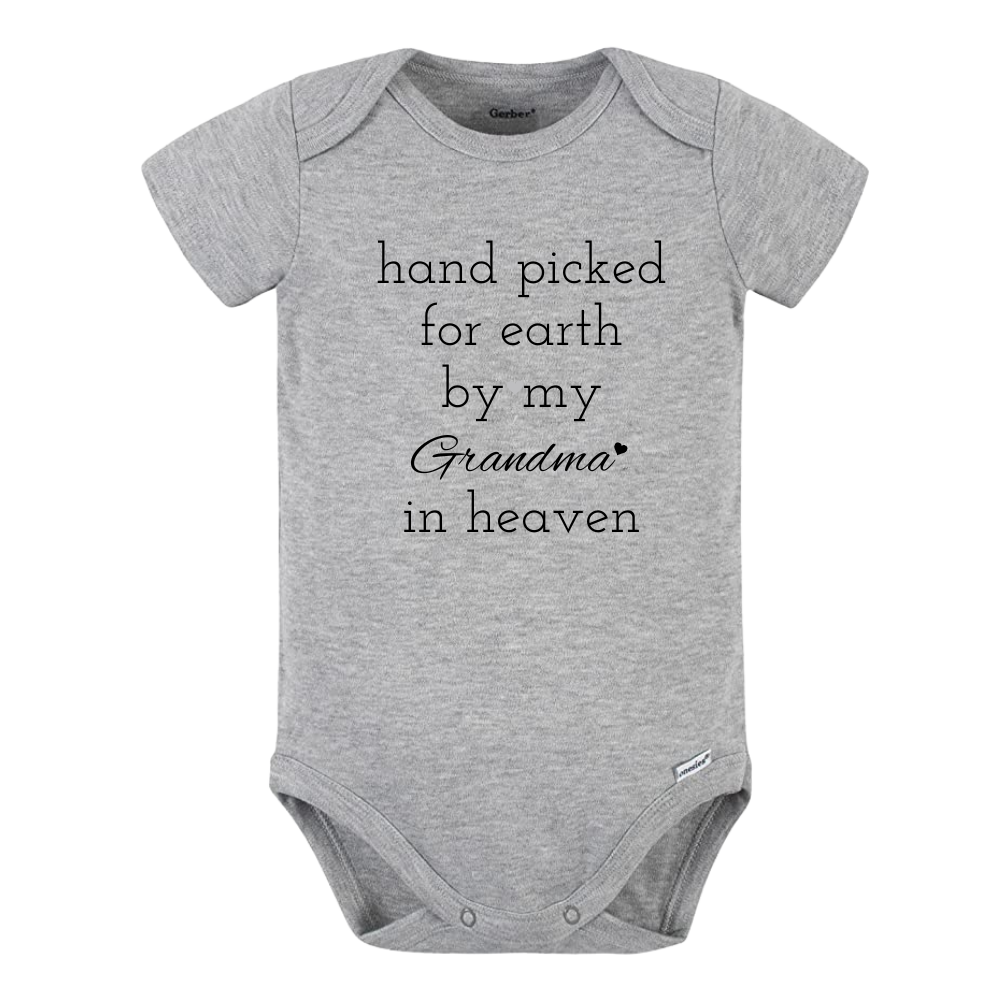 Baby Onesie® Hand Picked for Earth by My Grandma Baby Shower Gift for Newborn