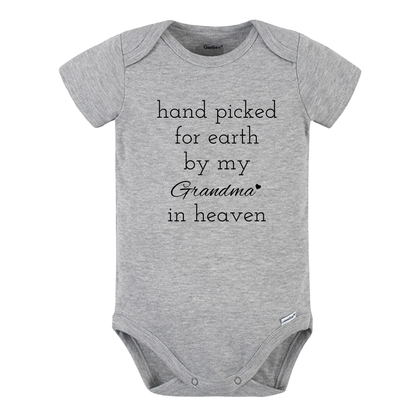 Baby Onesie® Hand Picked for Earth by My Grandma Baby Shower Gift for Newborn