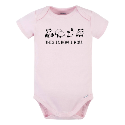 Baby Onesie® This is How I Roll Panda Baby Infant Clothing for Baby Shower Gift