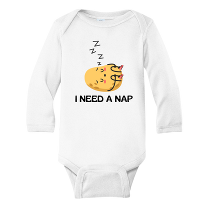 Funny Potato Kid Tshirt Baby Onesie® I Need a Nap Baby Bodysuit Newborn Outfit Baby Shower