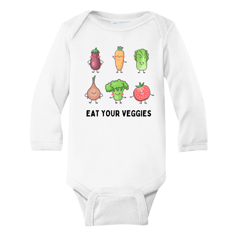 Kids Tshirt Baby Onesie® Eat Your Veggies Baby Bodysuit Newborn Outfit Gift