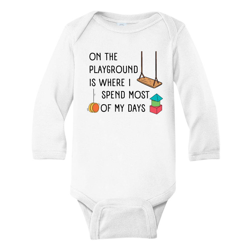 Kids Tshirt Baby Onesie® On The Playground Baby Bodysuit Newborn Outfit for Toddler