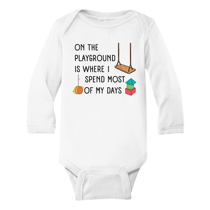 Kids Tshirt Baby Onesie® On The Playground Baby Bodysuit Newborn Outfit for Toddler