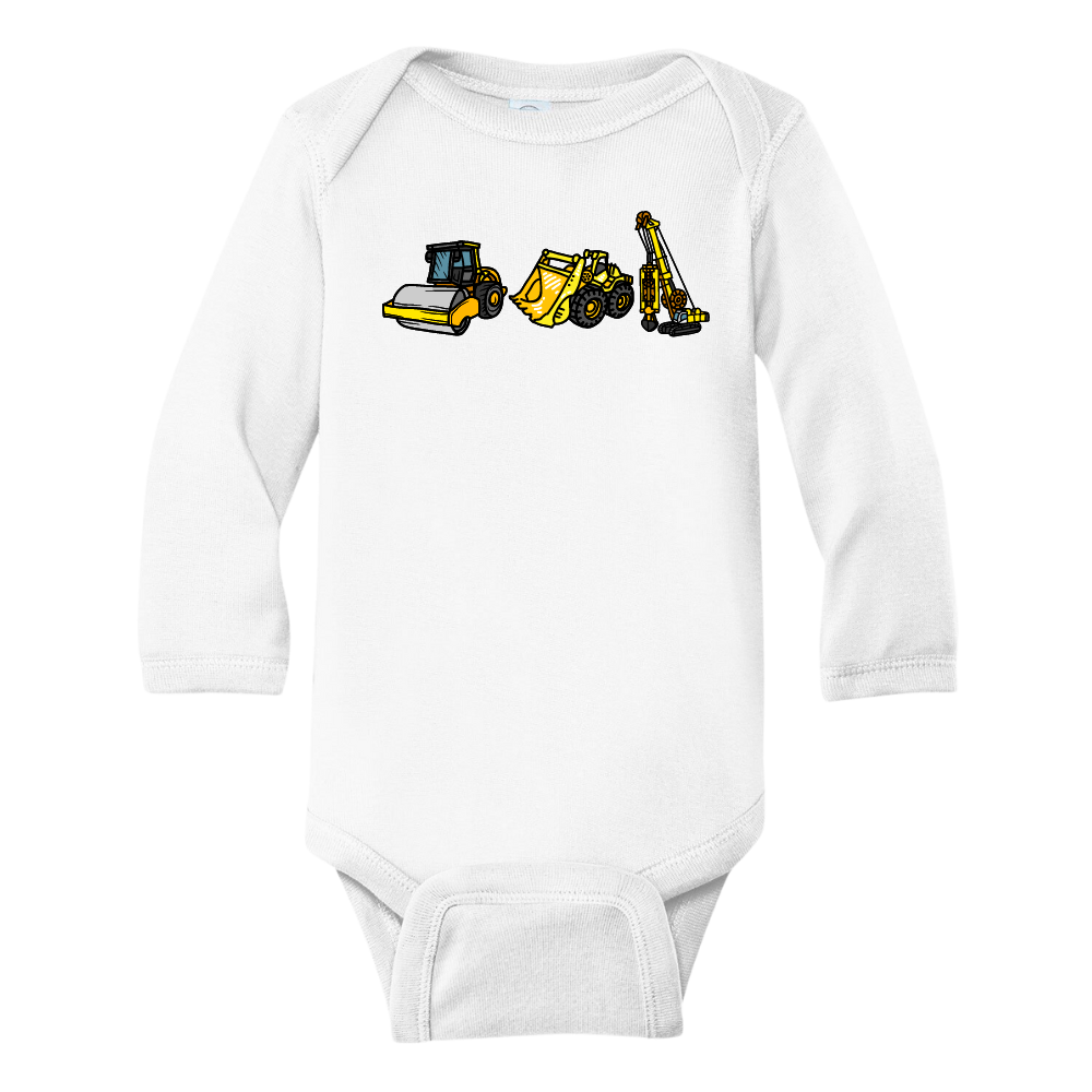 Construction Kid Tshirt Baby Onesie® Construction Vehicles Baby Bodysuit Newborn Outfit