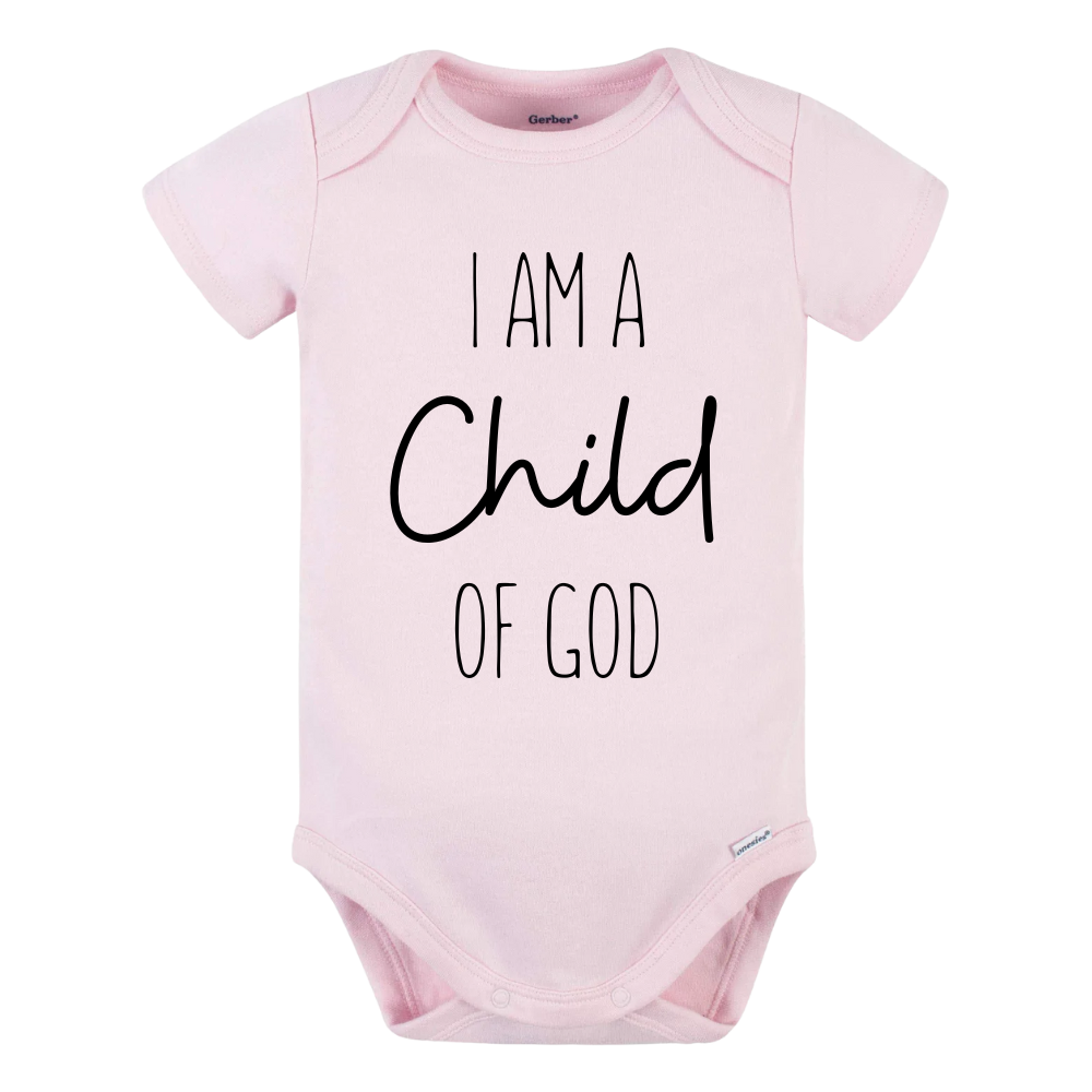 Baby Onesie® I Am A Child of God Religious Baby Infant Clothing for Baby Shower Gift