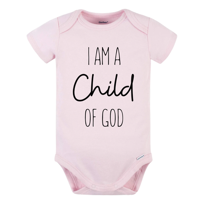 Baby Onesie® I Am A Child of God Religious Baby Infant Clothing for Baby Shower Gift