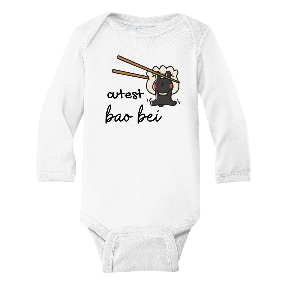 A kids' t-shirt with a cute Bao Rabbit graphic and the words 'Cutest Bao Bei'. This playful and stylish shirt is soft and comfortable, perfect for little ones to showcase their adorable charm and embrace imaginative adventures.