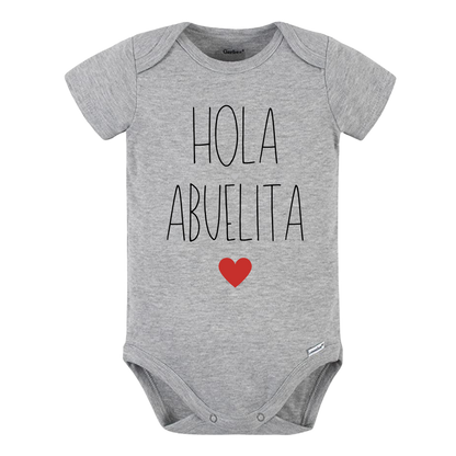 Baby Onesie® Hola Abuelita Baby Clothing for Baby Shower Gift for Grandma