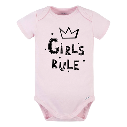 Cute Baby Gift Girls Rule Baby Onesie® Baby Shower Gift for Kids Shirt Baby Girl Bodysuit