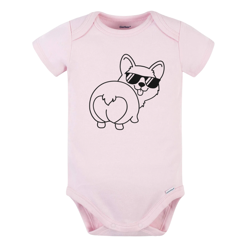 Baby Onesie® Cute Corgi Dog Glasses Funny Baby Infant Clothing for Baby Shower