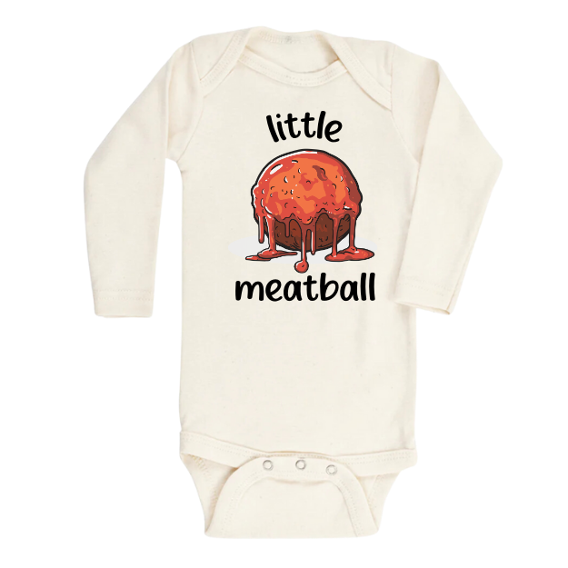 Cute Baby Onesies® Little Meatball Baby Bodysuit for Newborn Outfit for Baby Shower Gift Ideas Meatball Tshirt