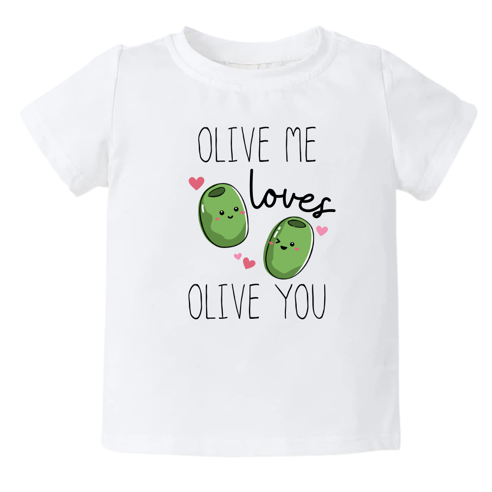 Kids Tshirt Baby Onesie® Olive Me Loves Olive You Baby Bodysuit Newborn Outfit