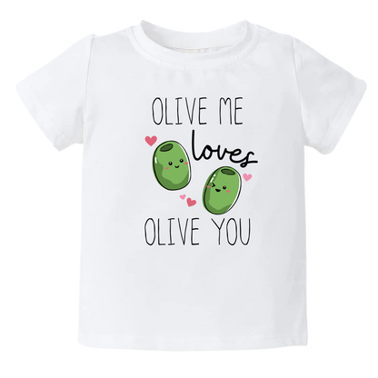 Kids Tshirt Baby Onesie® Olive Me Loves Olive You Baby Bodysuit Newborn Outfit