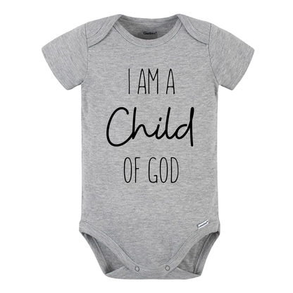 Baby Onesie® I Am A Child of God Religious Baby Infant Clothing for Baby Shower Gift