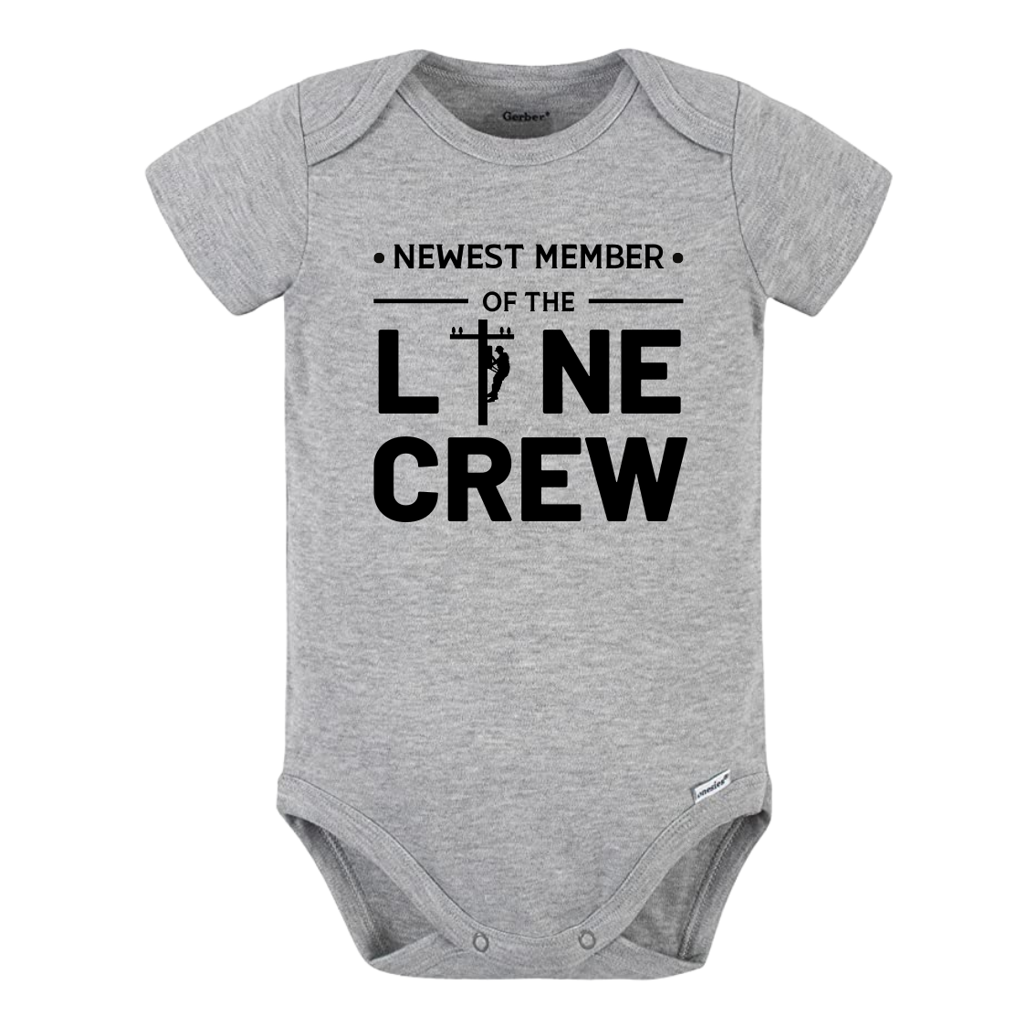 Baby Onesie® Newest Member Of The Line Crew Baby Infant Clothing for Baby Shower Gift