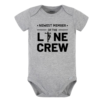 Baby Onesie® Newest Member Of The Line Crew Baby Infant Clothing for Baby Shower Gift