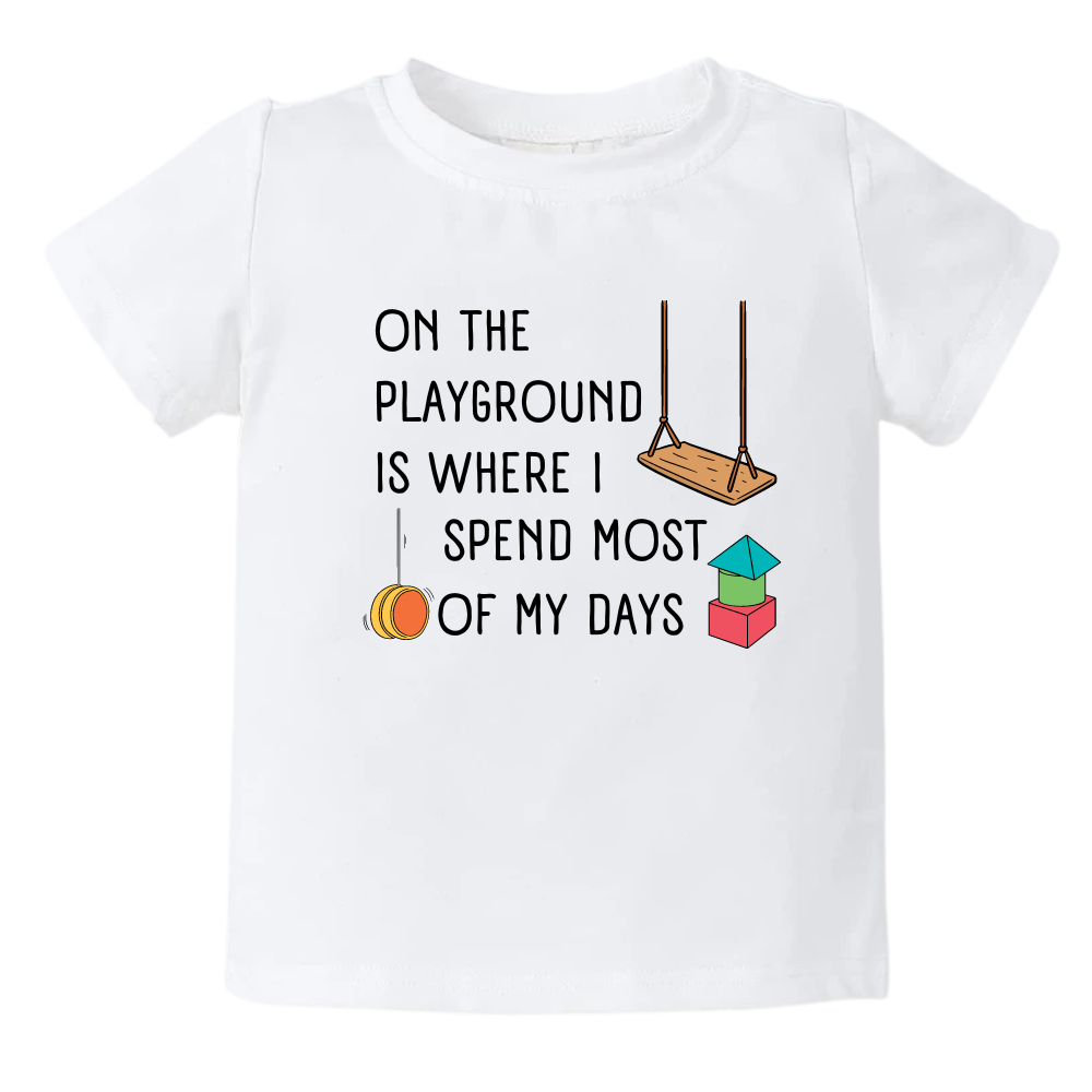 Kids Tshirt Baby Onesie® On The Playground Baby Bodysuit Newborn Outfit for Toddler