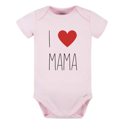 Baby Onesie® I Love Mama Baby Infant Clothing for Baby Shower Gift