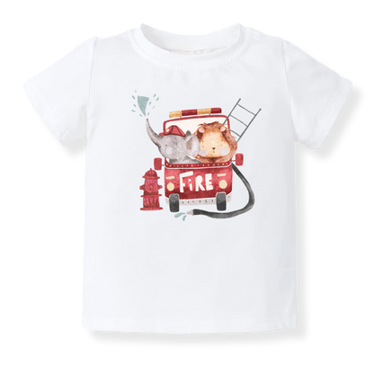 Cute Firefighter Baby Bodysuit Cute Fire Fighter Baby Gift for Baby Shower Gift Pregnancy Surprise Ideas Fire Truck