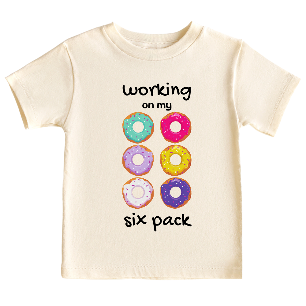 Donut Kids Tshirt Baby Onesie® Working On My Six Pack Baby Bodysuit Newborn Outfit