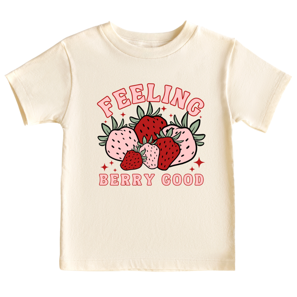 Strawberry Kid Tshirt Baby Onesie® Feeling Berry Good Strawberry Baby Bodysuit Newborn Outfit