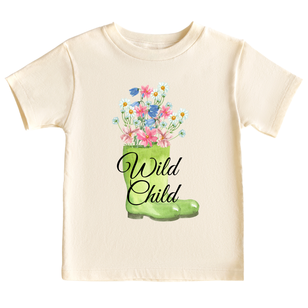 Kid Tshirt Baby Onesie® Wild Child Floral Baby Bodysuit Newborn Outfit Baby Shower