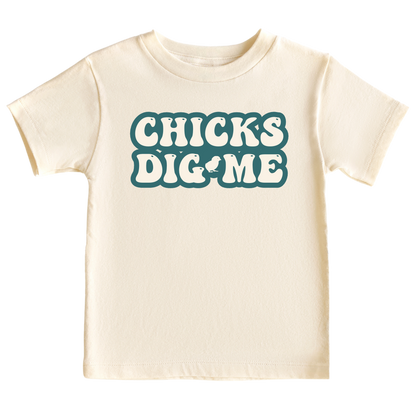 Kid Tshirt Chicks Dig Me Baby Onesie® Cute Baby Clothes for Easter Baby Outfit Newborn