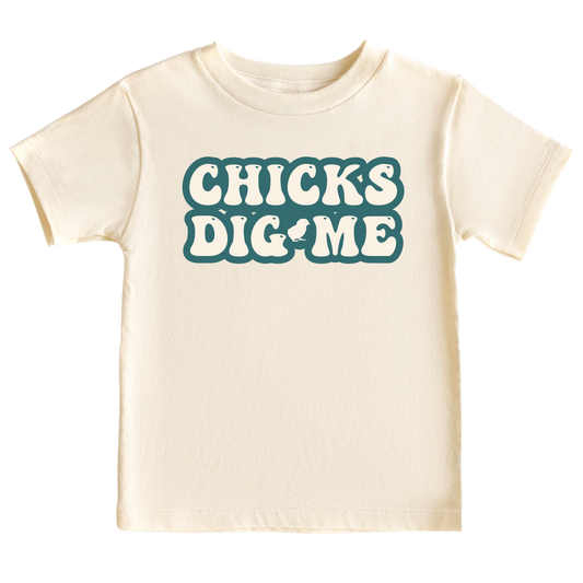 Kid Tshirt Chicks Dig Me Baby Onesie® Cute Baby Clothes for Easter Baby Outfit Newborn