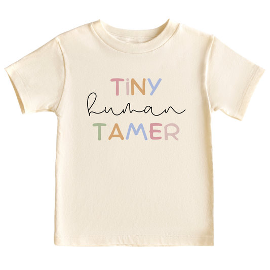 Kid Tshirt Baby Onesie® Tiny Human Tamer Funny Outfit for Baby Shower Gift