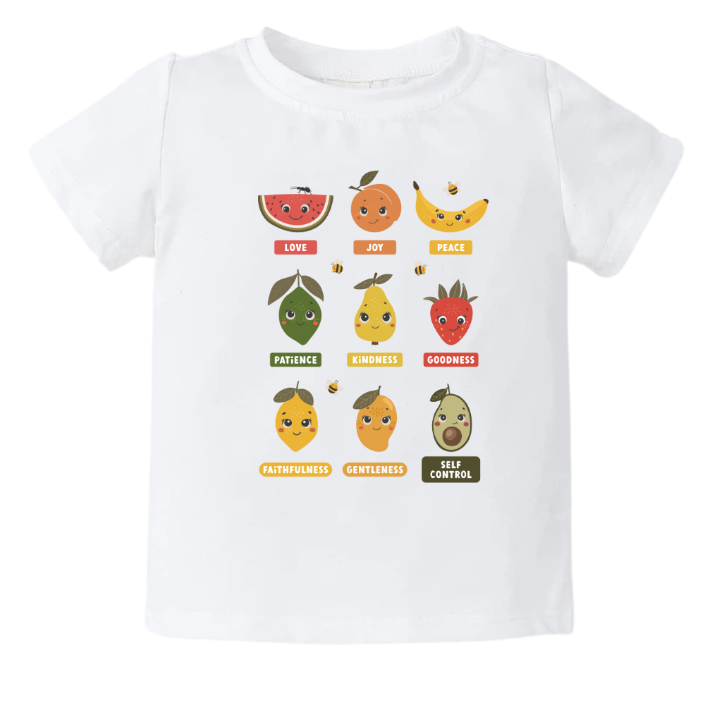 The Fruit of the Spirit Baby Onesies® Fruit Spirit Toddler Fruits of the Spirit Shirt Christian Aesthetic Shirt Fruit Baby Outfit