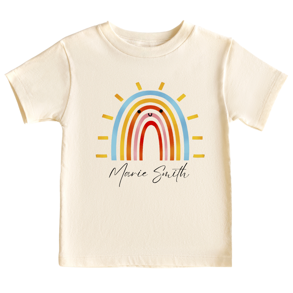 Customized Baby Onesie® Cute Rainbow Kid Tshirt Baby Announcement Baby Outfit for Baby Gift for Baby Shower Gift