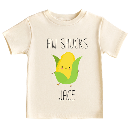 Cute Corn Tshirt for Kids - Cute Baby Onesie - Aw Shucks Corn Baby Gift