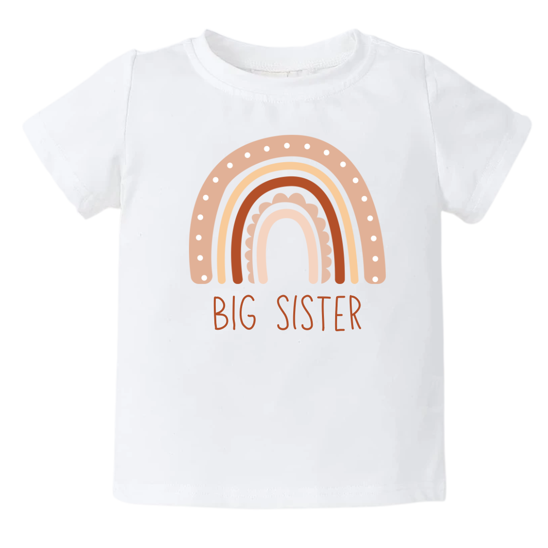 Big Sister Rainbow T shirt