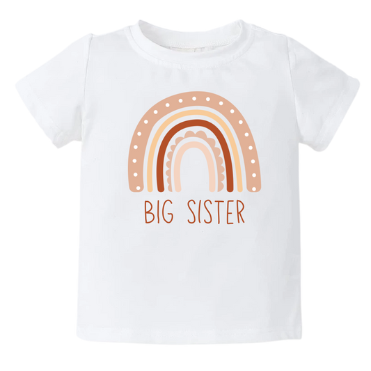 Big Sister Rainbow T shirt