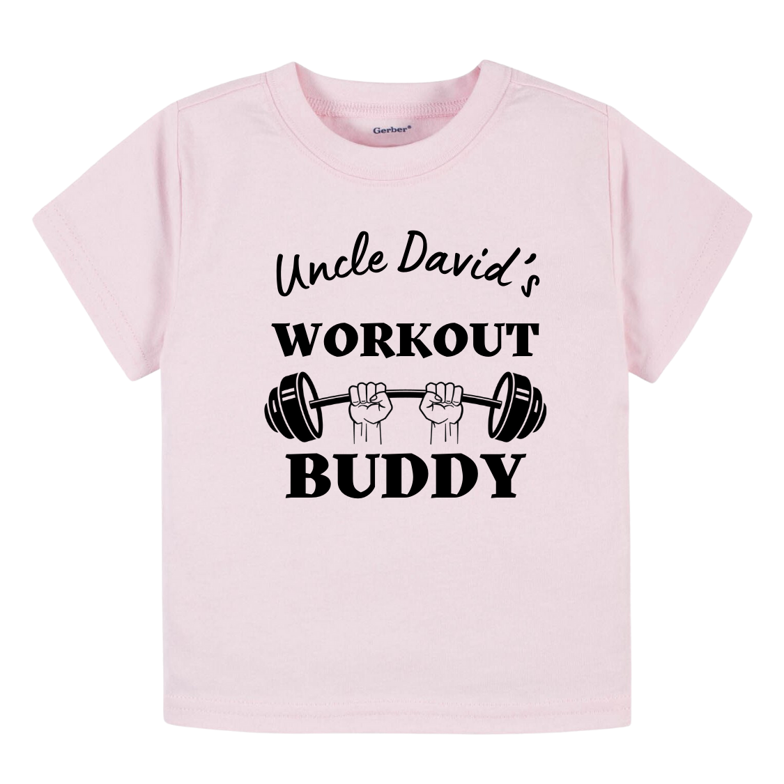 Personalized Outfit Uncle's Workout Buddy Custom Name Baby Onesie® Newborn Outfit I love my uncle