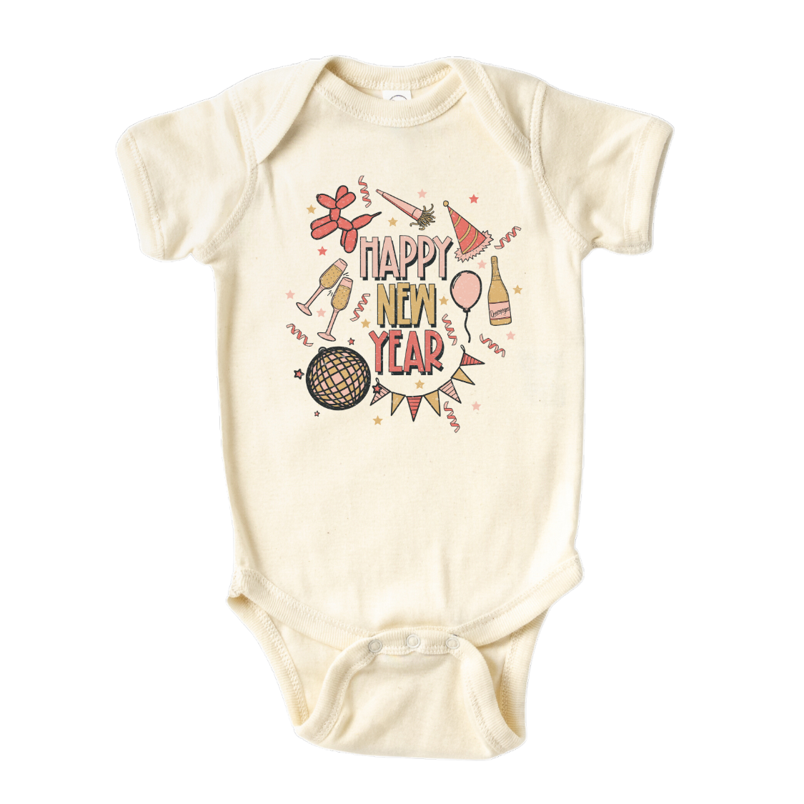 Happy New Year Baby Onesie® Kids Shirt