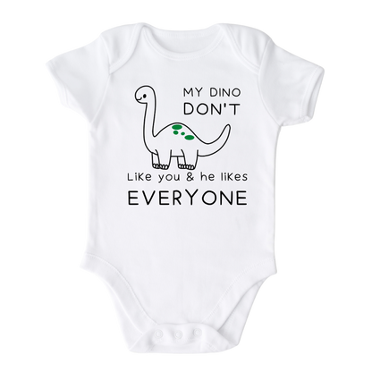 My Dino Don't Like You Baby Onesie® Kids Shirt