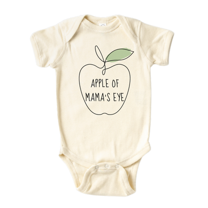 Cute Baby Onesie® Apple of Mama's Eye Shirt Premium Custom Baby Clothes Gift for Mom Mother's Day Gift