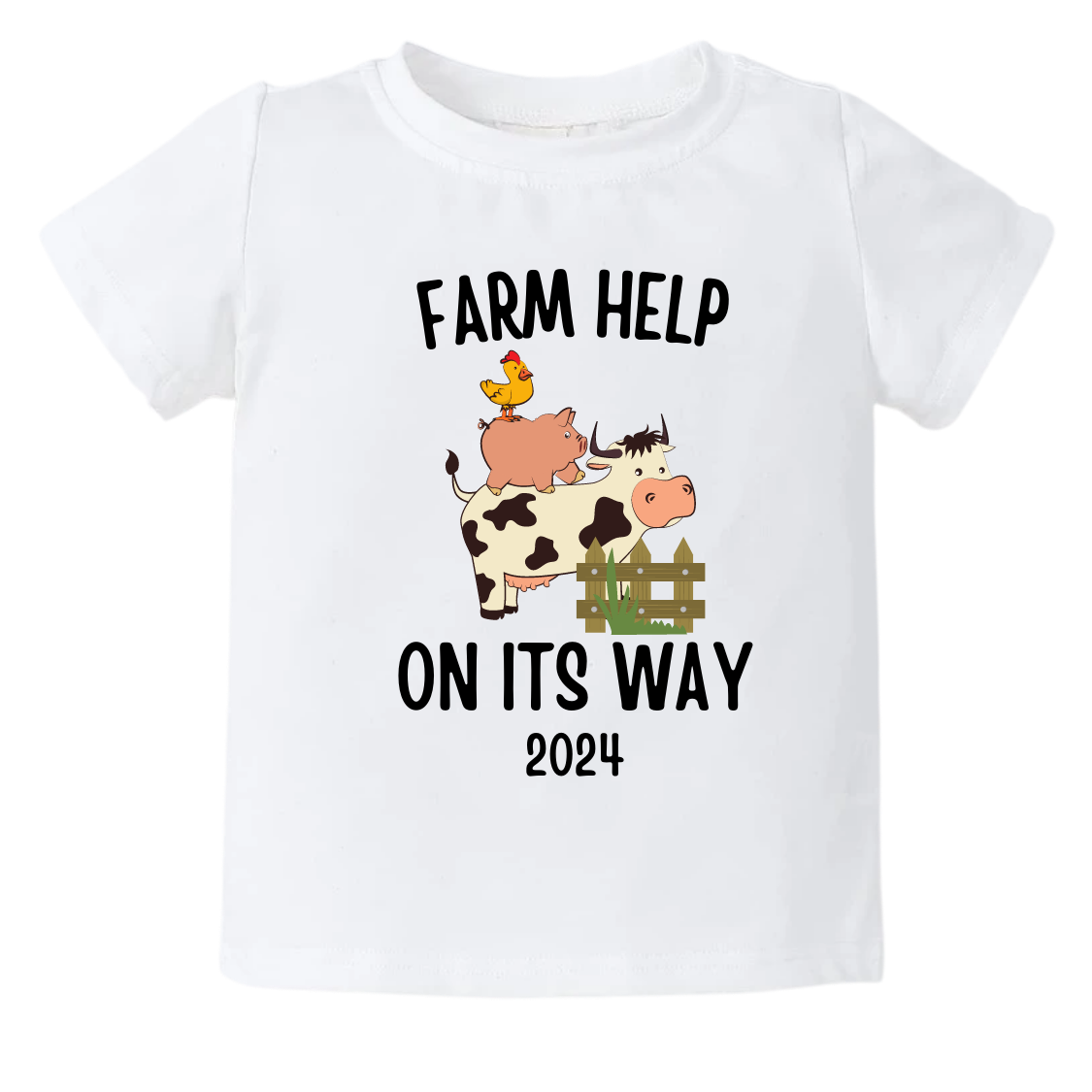 Baby Onesie - Pregnancy Announcement - Pregnancy Reveal - Farm Baby