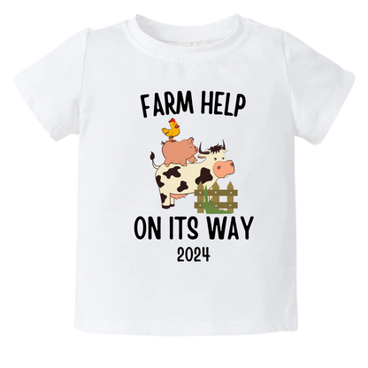 Baby Onesie - Pregnancy Announcement - Pregnancy Reveal - Farm Baby