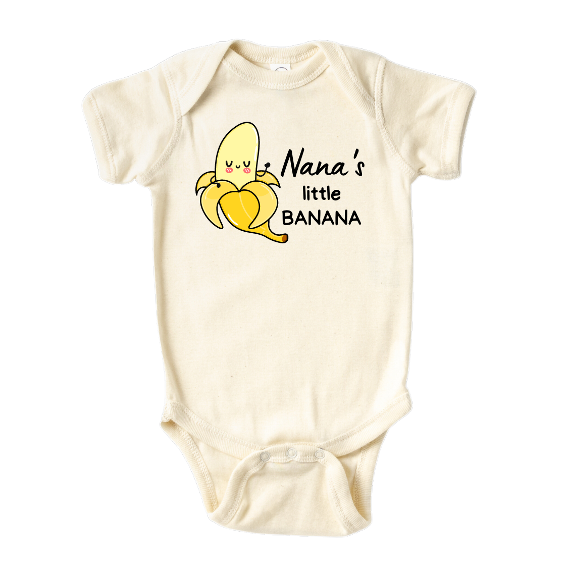 Cute Baby Onesie® Nana's Little Banana Shirt Custom Baby Clothes Baby Announcement Gift for Grandma