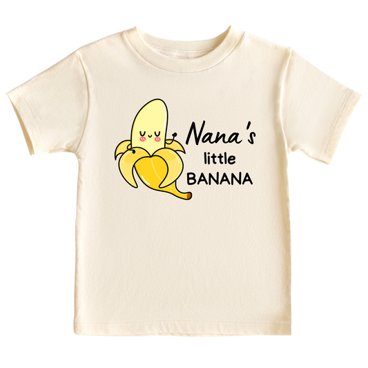 Cute Baby Onesie® Nana's Little Banana Shirt Custom Baby Clothes Baby Announcement Gift for Grandma